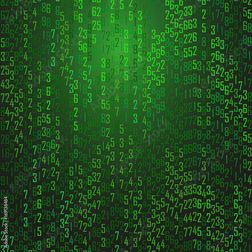 Wallpaper Mural Abstract technology background with computer code, matrix texture background Torontodigital.ca