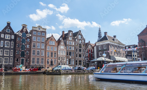 Canal Cruise through the city center of Amsterdam © 4kclips
