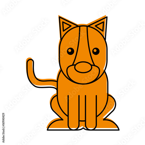Wild lioness isolated icon vector illustration design