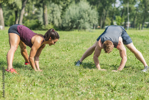 Young couple having exercis...