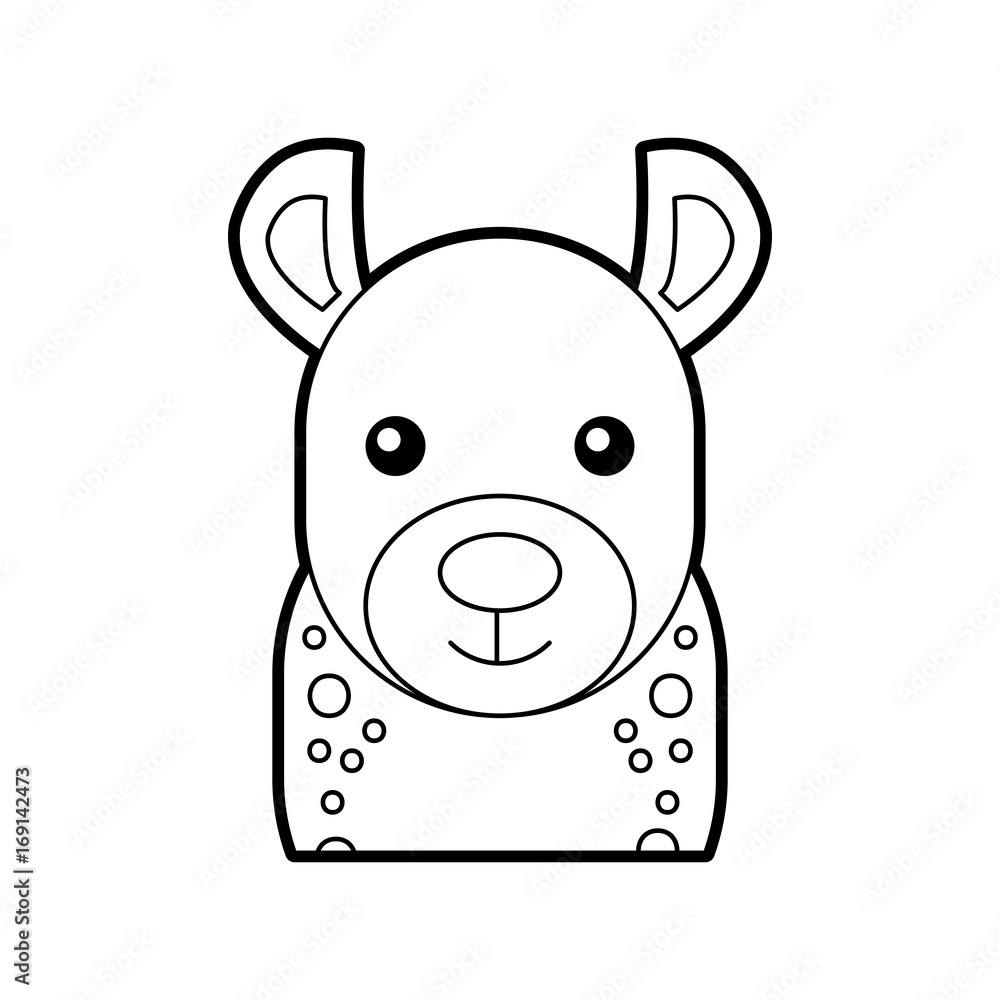 Wild hyena isolated icon vector illustration design Wild hyena isolated icon vector illustration design