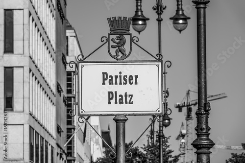 Famous Paris Square called Pariser Platz in Berlin
