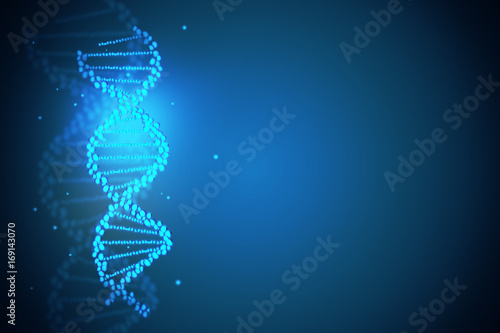 Blue DNA backdrop