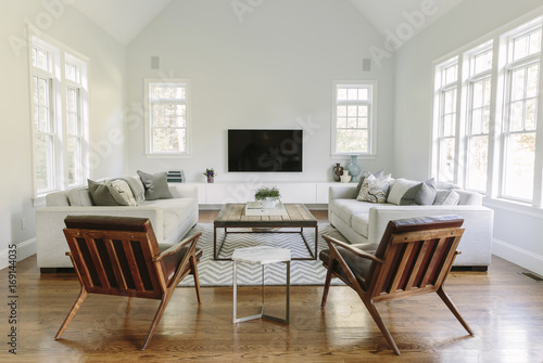 Contemporary Family Room in Home