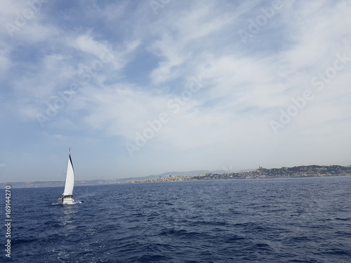 Marseille calanque voilier