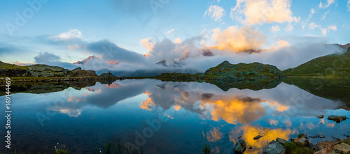 Fotografie lago nero passo gavia