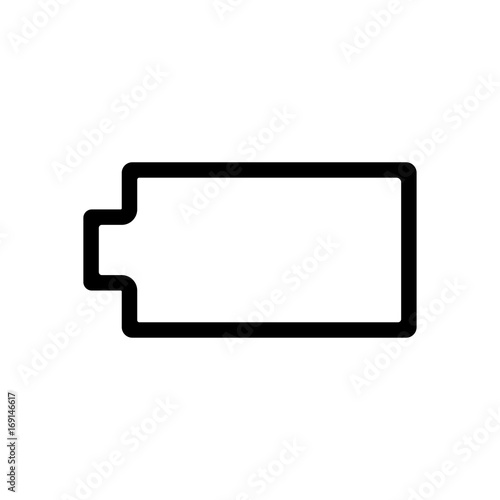 Empty Battery icon - vector iconic design