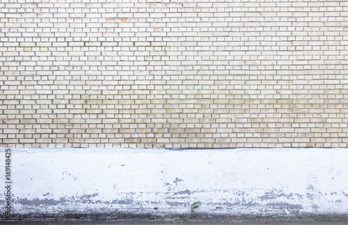 Wall of brick photo