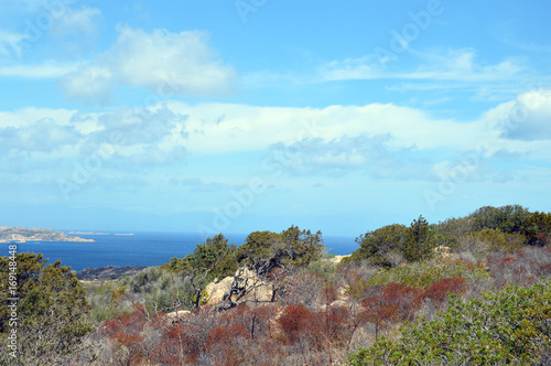 Paradiso terrestre nel Mediterraneo. Arcipelago di la Maddalena, isola Caprera photo