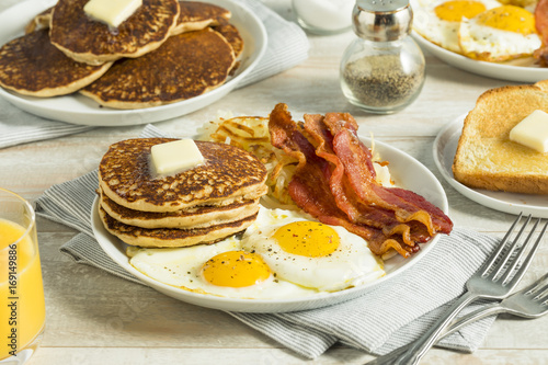 Healthy Full American Breakfast