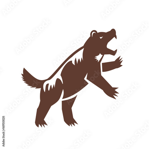 Wolverine Standing Hind Legs Retro