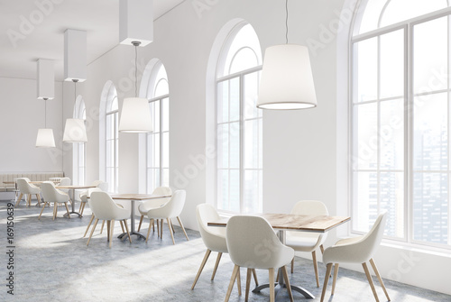 White luxury cafe interior © ImageFlow