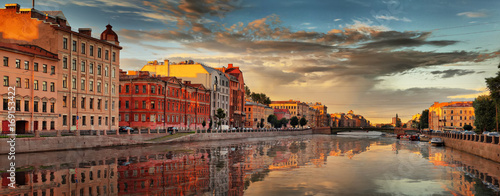 Photos Decline panorama on Fontanka in St. Petersburg