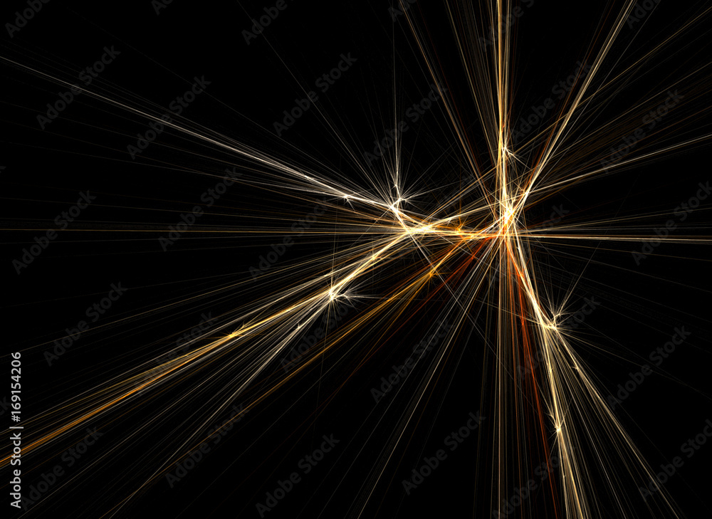 Obraz premium Gleam Light Abstract Cross