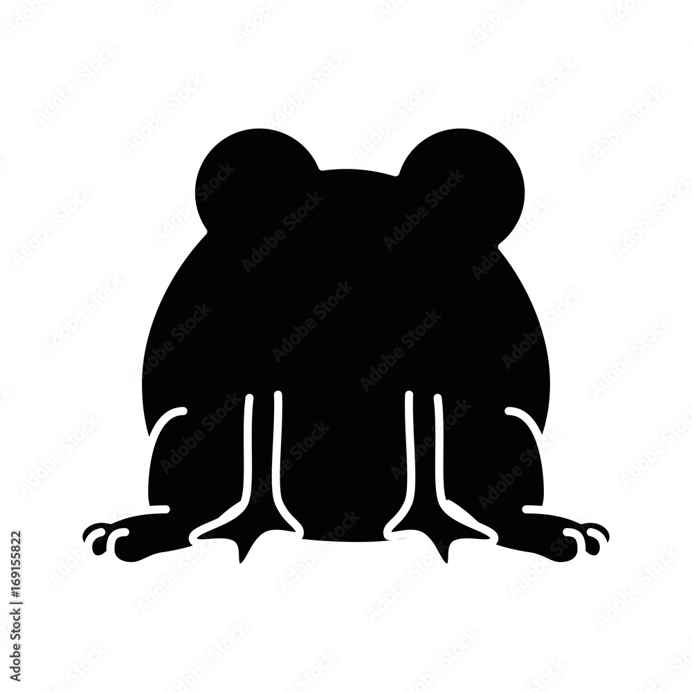 frog animal icon over white background vector illustration frog animal icon over white background vector illustration
