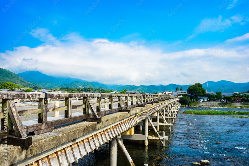 京都 嵐山 渡月橋 京都 嵐山 渡月橋