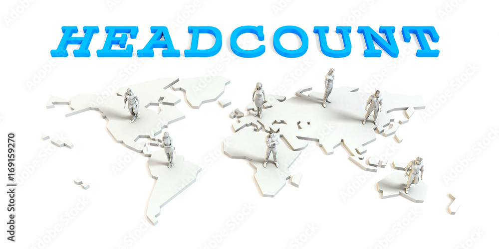 Obraz premium headcount Global Business