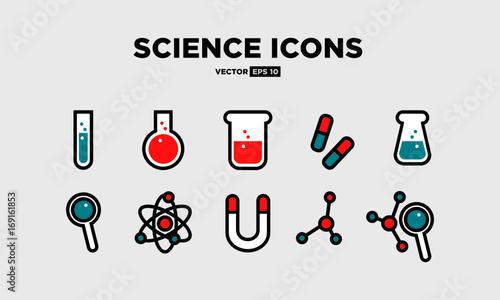 Set of Science Icons