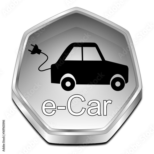 e-Car Button - 3D illustration