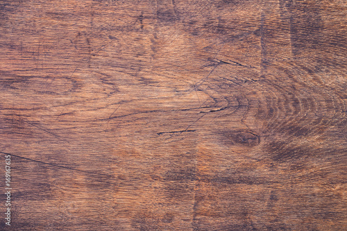 Old vintage grunge oak wooden board texture background. Close up photo
