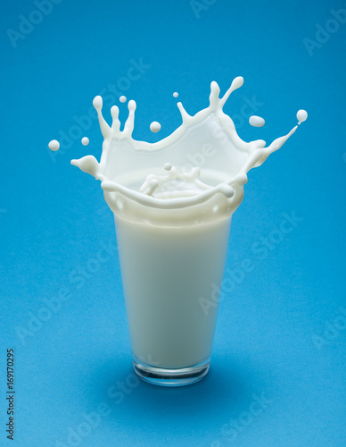 Milk splash. Macro shot.