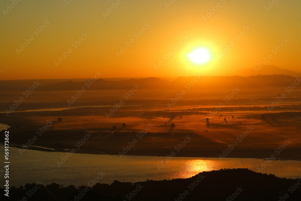 Sunrise in Bagan, Myanmar