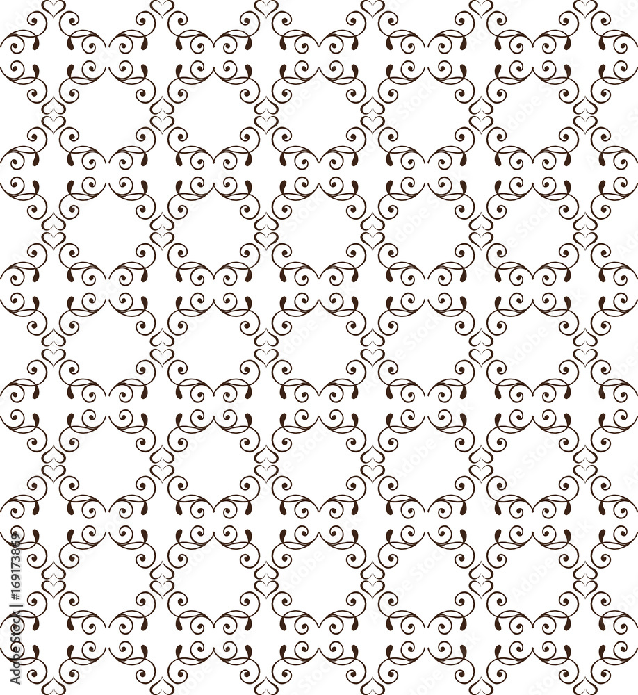 Elegant seamless pattern with hearts. Decorative ornament backdrop for fabric, textile, wrapping paper, card, invitation, wallpaper, web design Elegant seamless pattern with hearts. Decorative ornament backdrop for fabric, textile, wrapping paper, card, invitation, wallpaper, web design