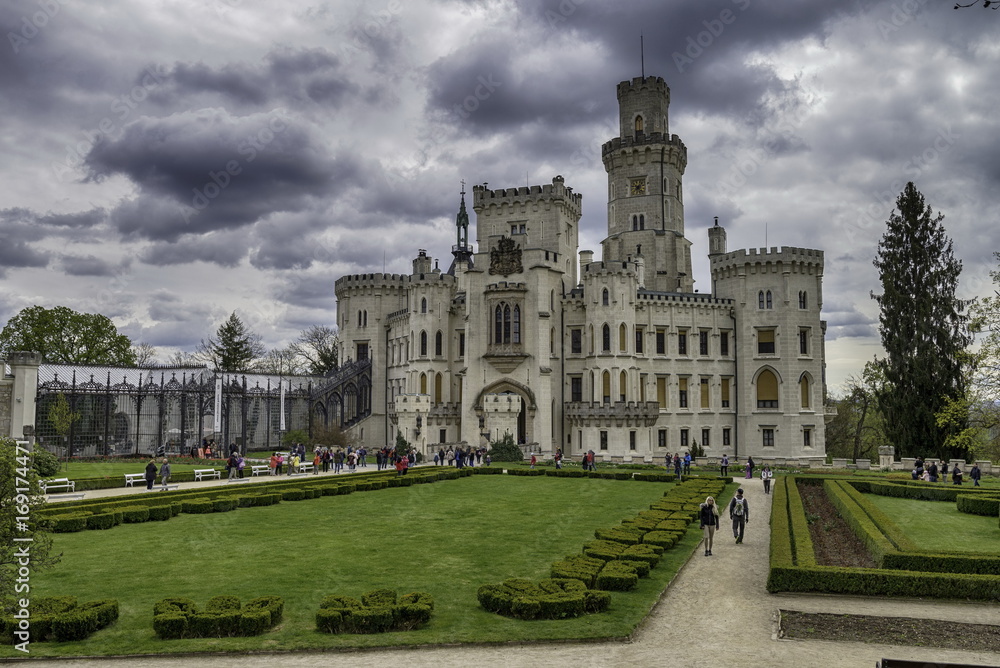 Hluboka castle in Czech Republic