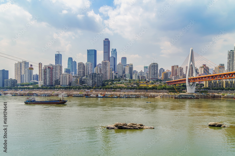 Obraz premium Chongqing architectural scenery and skyline
