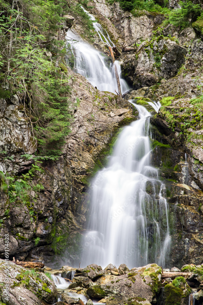 Waterfall - Kmetov vodopad - in High Tatras, Slovakia