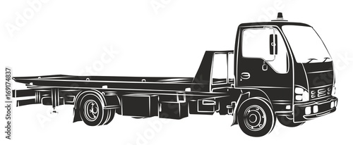 Sketch tow truck. 