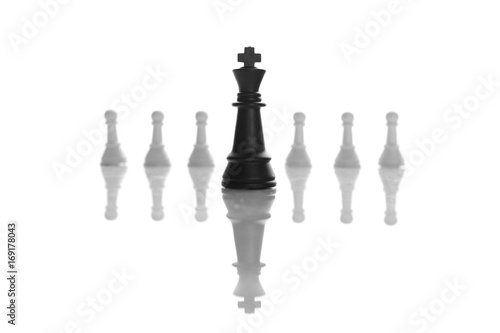 Success, Leadership, Chess business concept