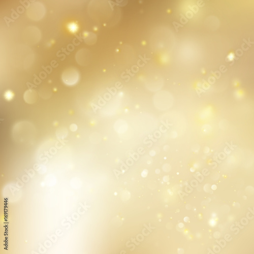 New year and Xmas Defocused Background With Blinking Stars. EPS 10 vector