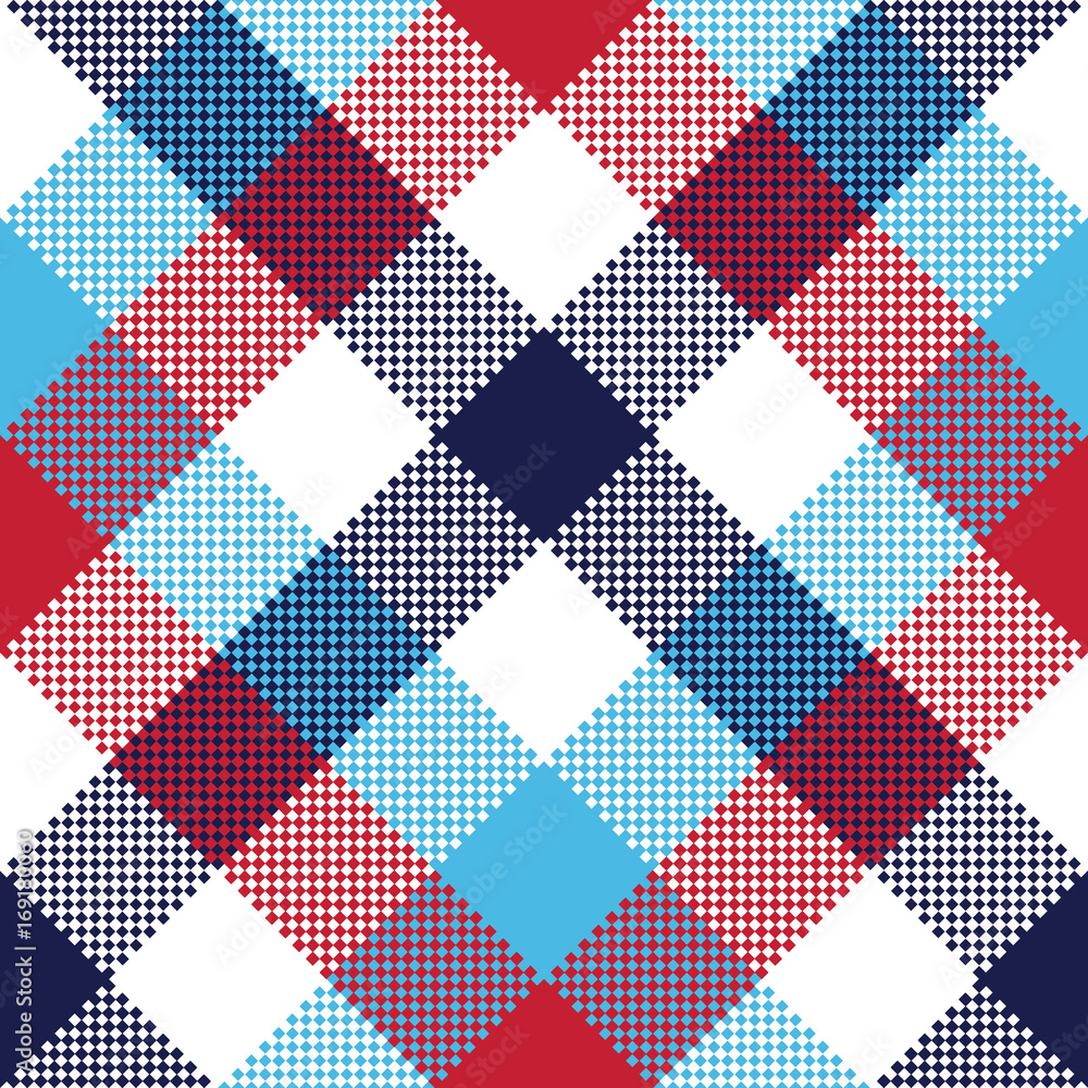 Check pixel plaid seamless pattern Check pixel plaid seamless pattern