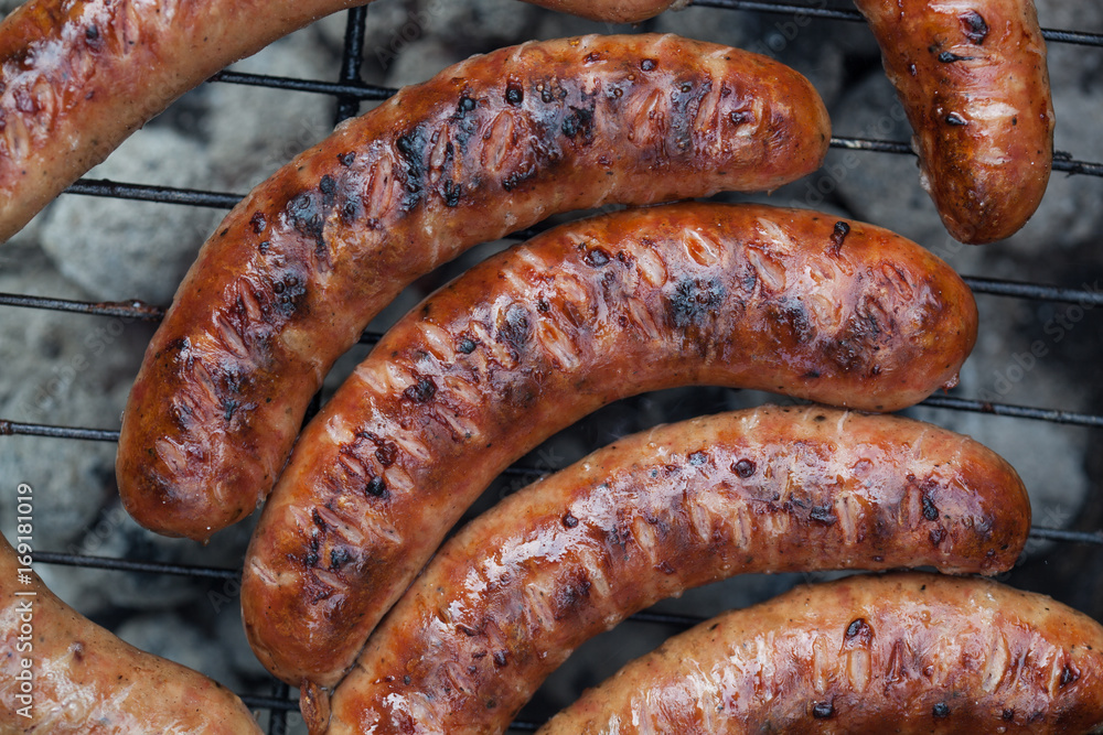 Traditional Polish sausages. Traditional Polish sausages.