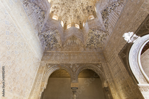 The Hall of the Abencerrajes, Sala de los Abencerrajes, at Royal complex of Alhambra