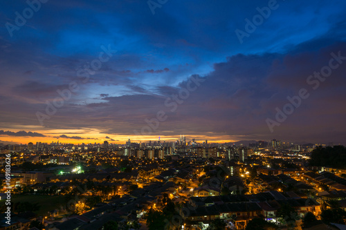  Kuala Lumpur, the capital of Malaysia. Its modern skyline is dominated by the 451m-tall KLCC, a pair of glass-and-steel-clad skyscrapers.