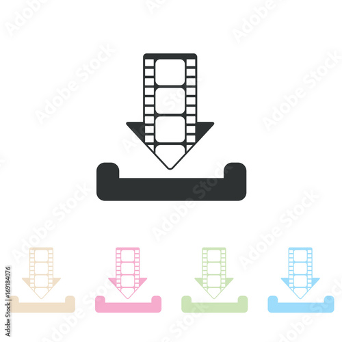 Download movie icon