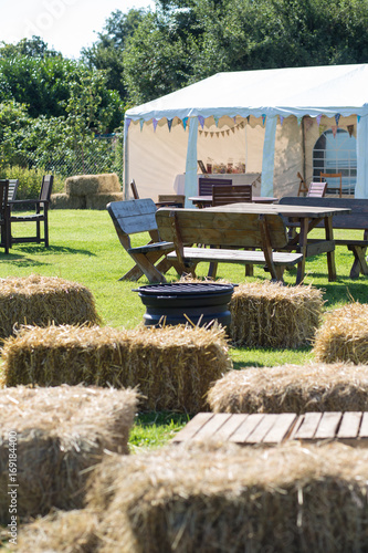 rustic countryside celebration scene