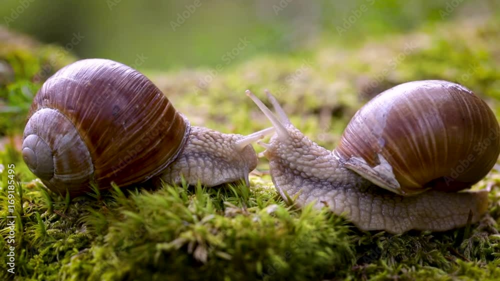 Helix pomatia also Roman snail, Burgundy snail Helix pomatia also Roman snail, Burgundy snail