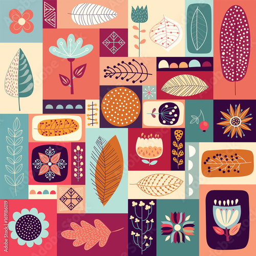 Autumnal decorative background © lilett