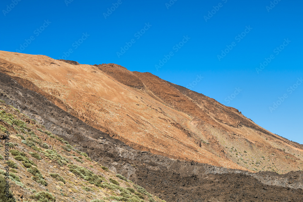 Colorful Lava Landscape in Tenerife, Spain