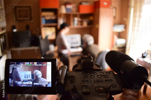 On the set of documentary