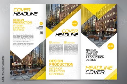 Brochure 3 fold flyer design a4 template.