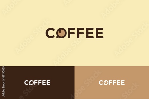 Coffee Text Logo Illustration