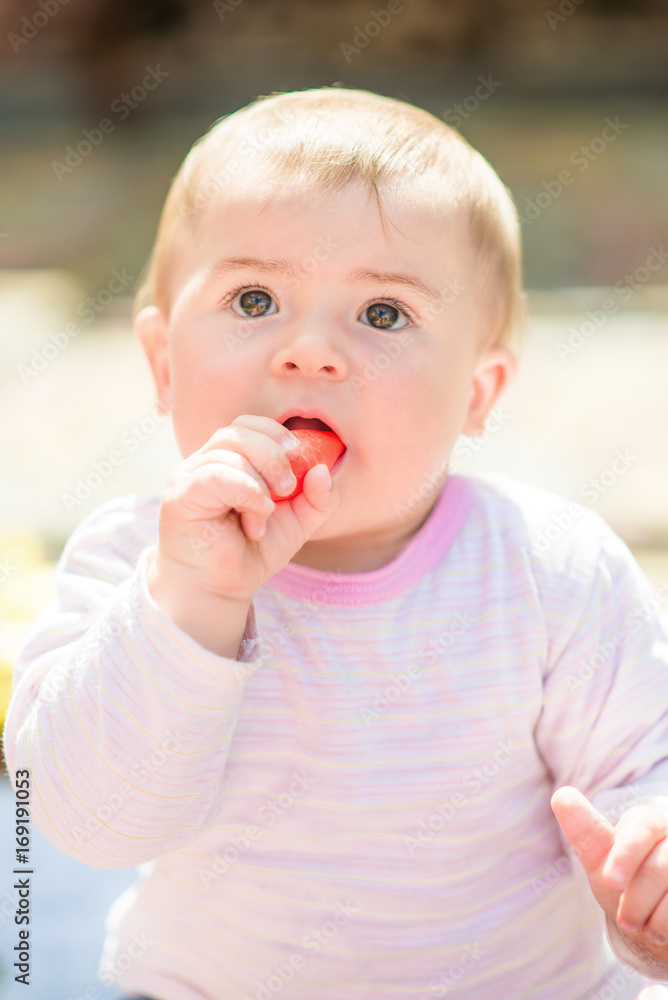 Portrait of adorable baby girl Portrait of adorable baby girl