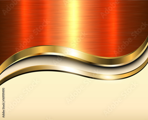 Background gold metallic