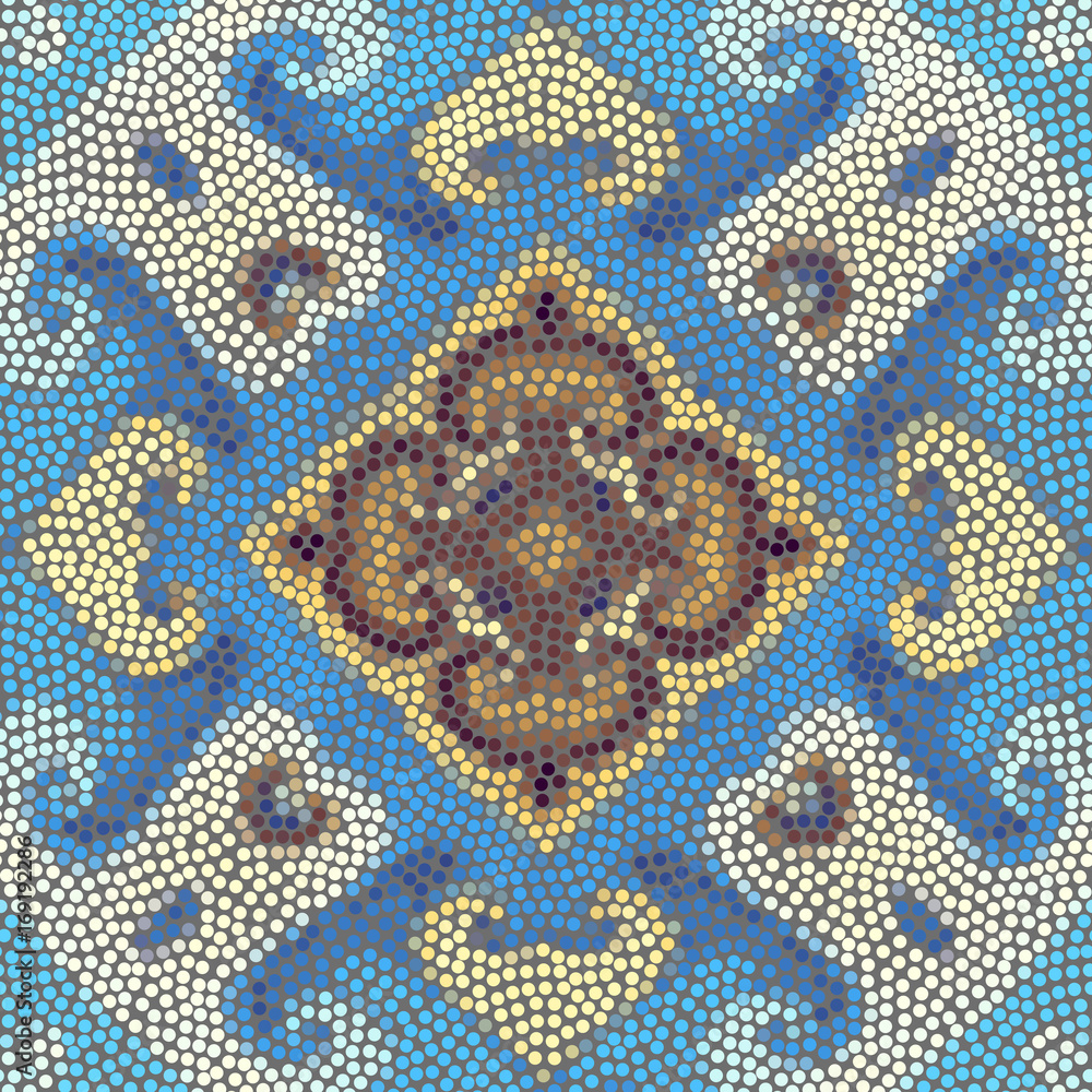 Irregular dots pattern. Seamless background. Mosaic art tile of small dots. Random circles. Irregular dots pattern. Seamless background. Mosaic art tile of small dots. Random circles.