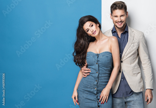 Fashionable picture of young people