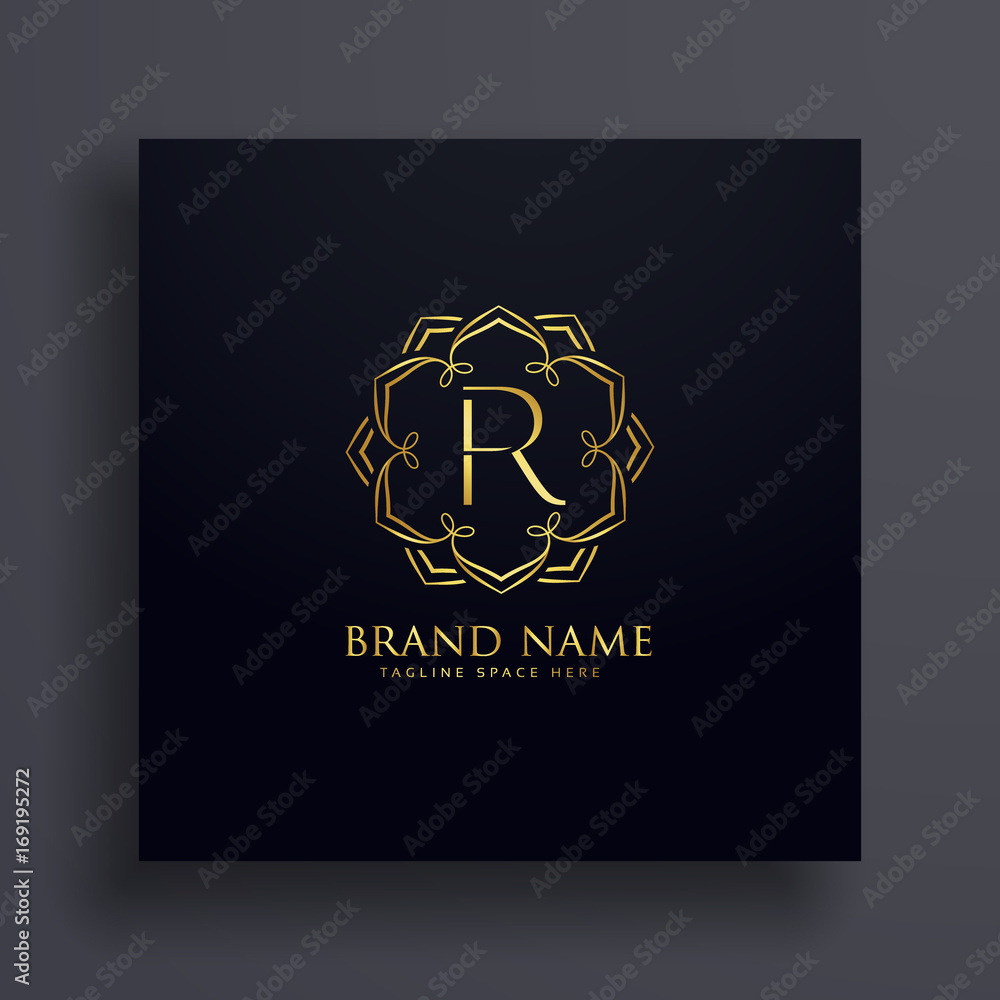 Fototapeta premium creative letter R premium logo design concept
